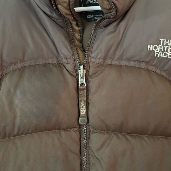vintage 2000s north face chocolate brown oversize puffer jacket with pockets🤎 - Picture 4 of 8
